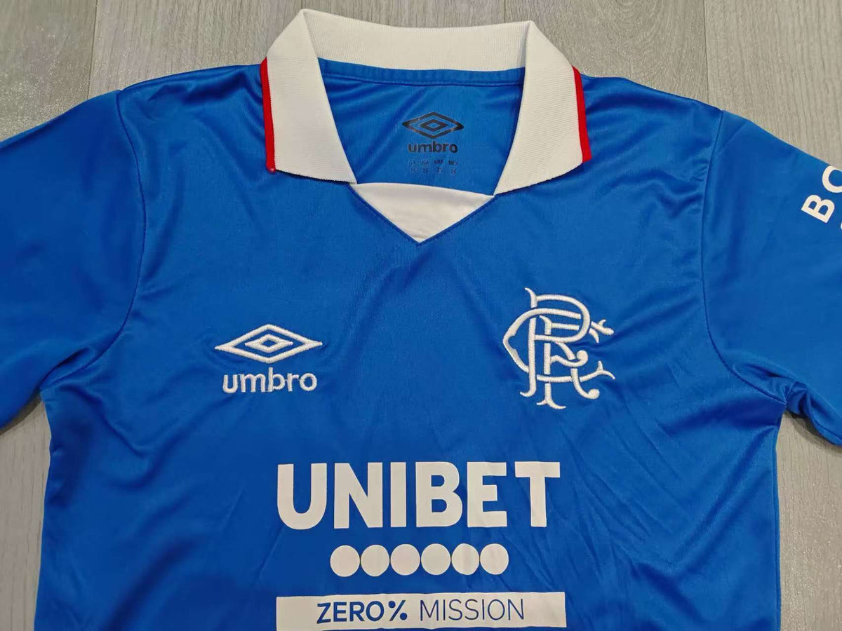 KIDS Rangers FC Kit – Royal Blue Retro