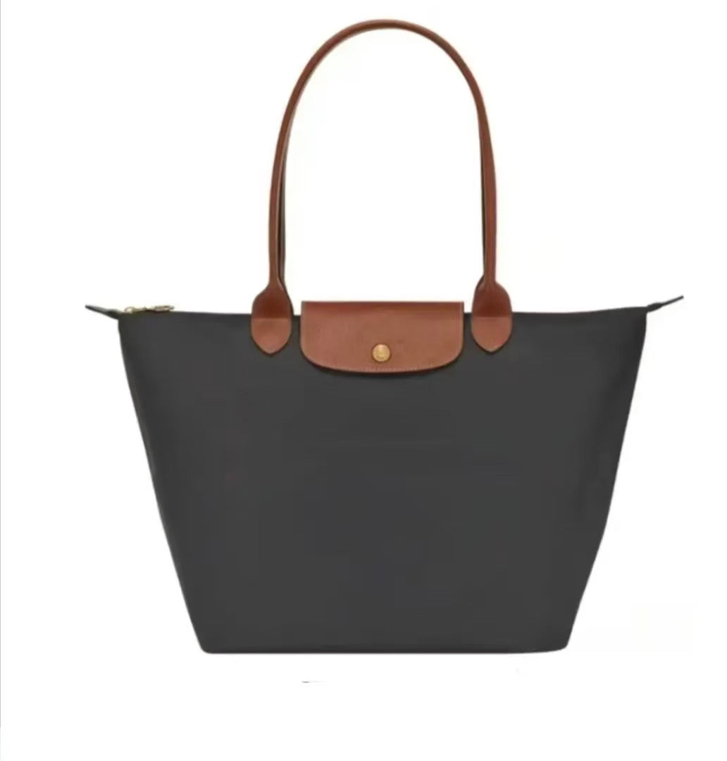 Longchamp - Medium Le Pliage Tote, Gunmetal