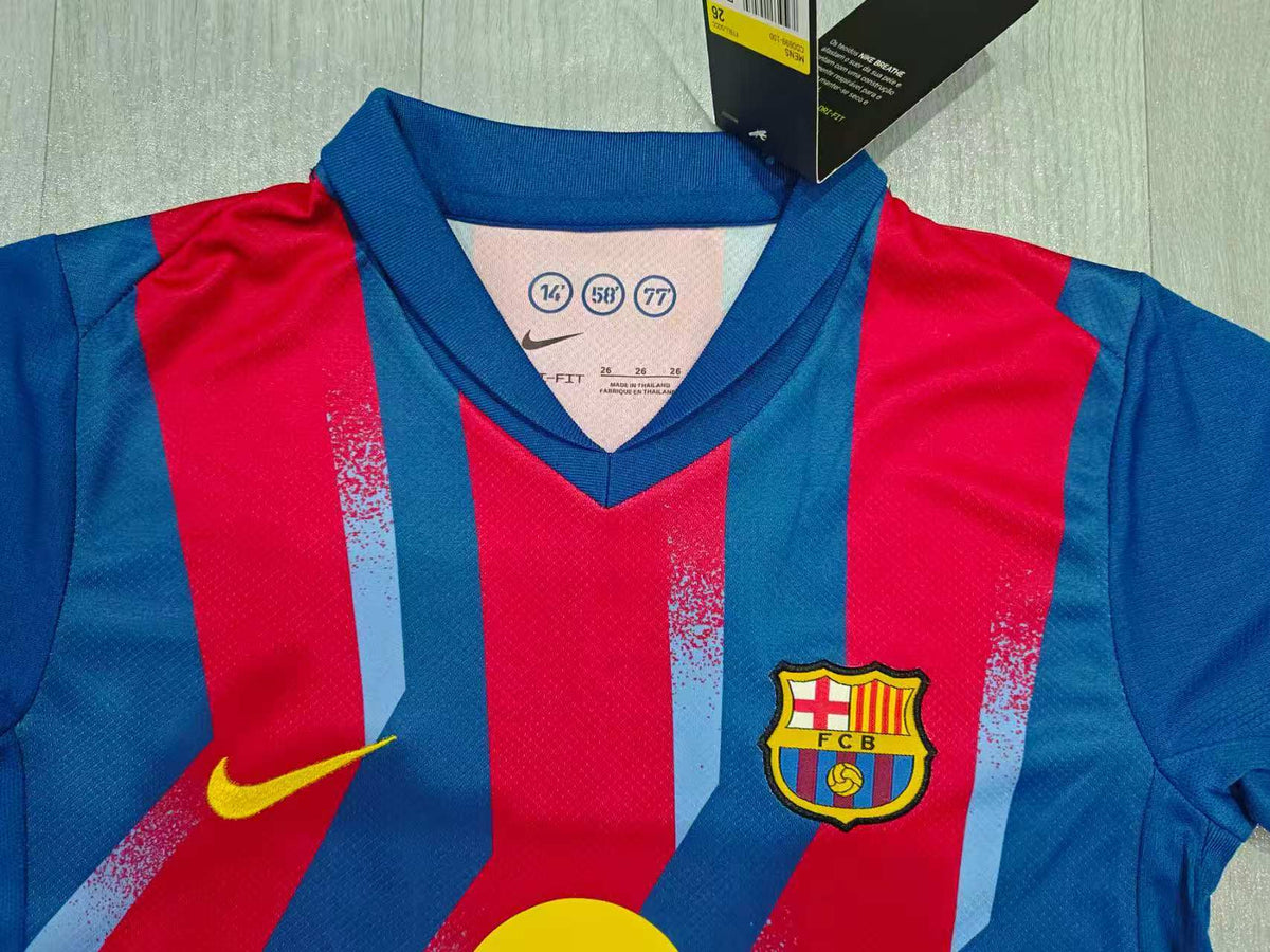 KIDS Barcelona Kit – Blaugrana Wave Pattern