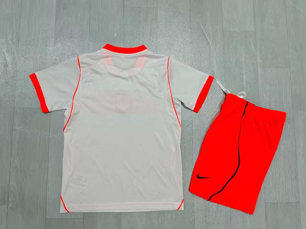 KIDS Netherlands World Cup Away Kit – White/Orange