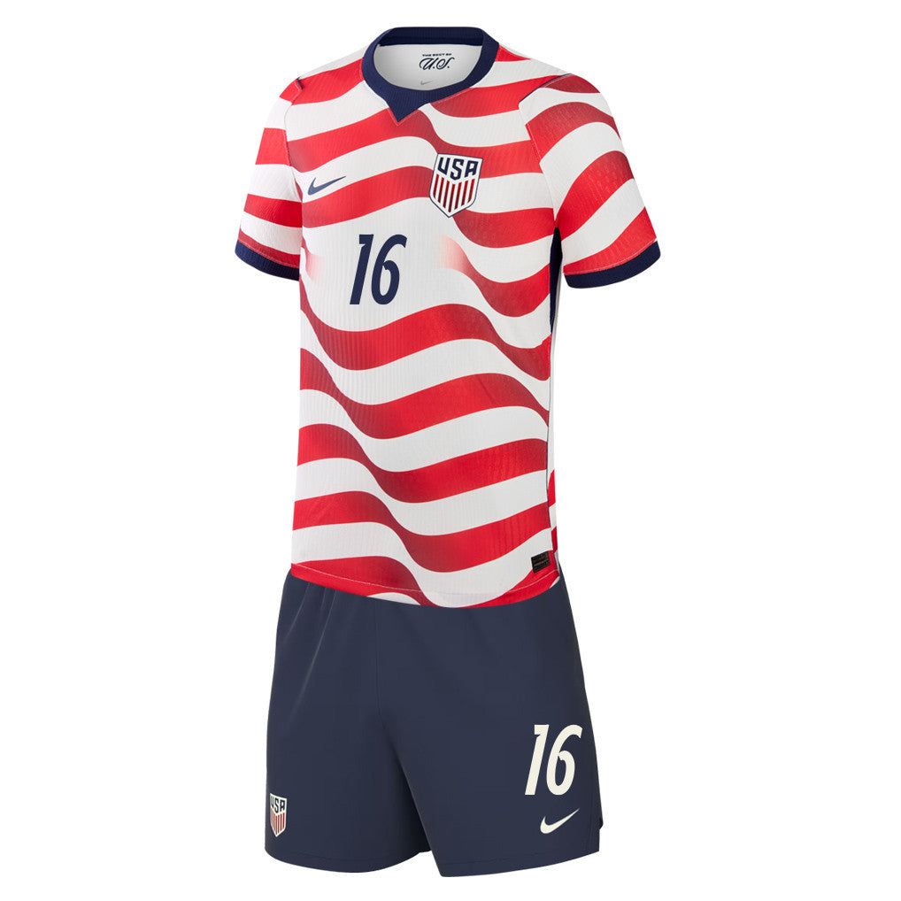 Alex Freeman 16 USMNT 2026 YOUTH Home Jersey & Shorts Set
