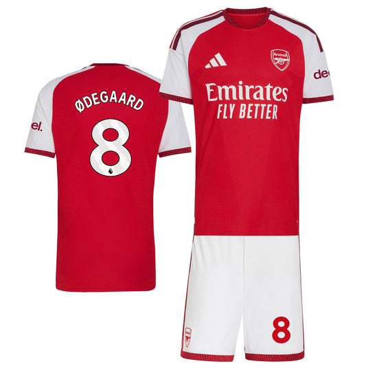 Martin Ødegaard 8 Arsenal 2026/27 Home Men Jersey & Shorts Set – Red