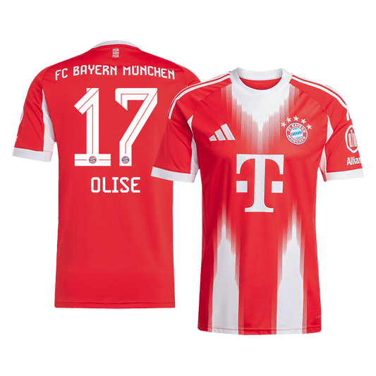 OLISE #17 Bayern Munich Home Football Shirt 2025/26