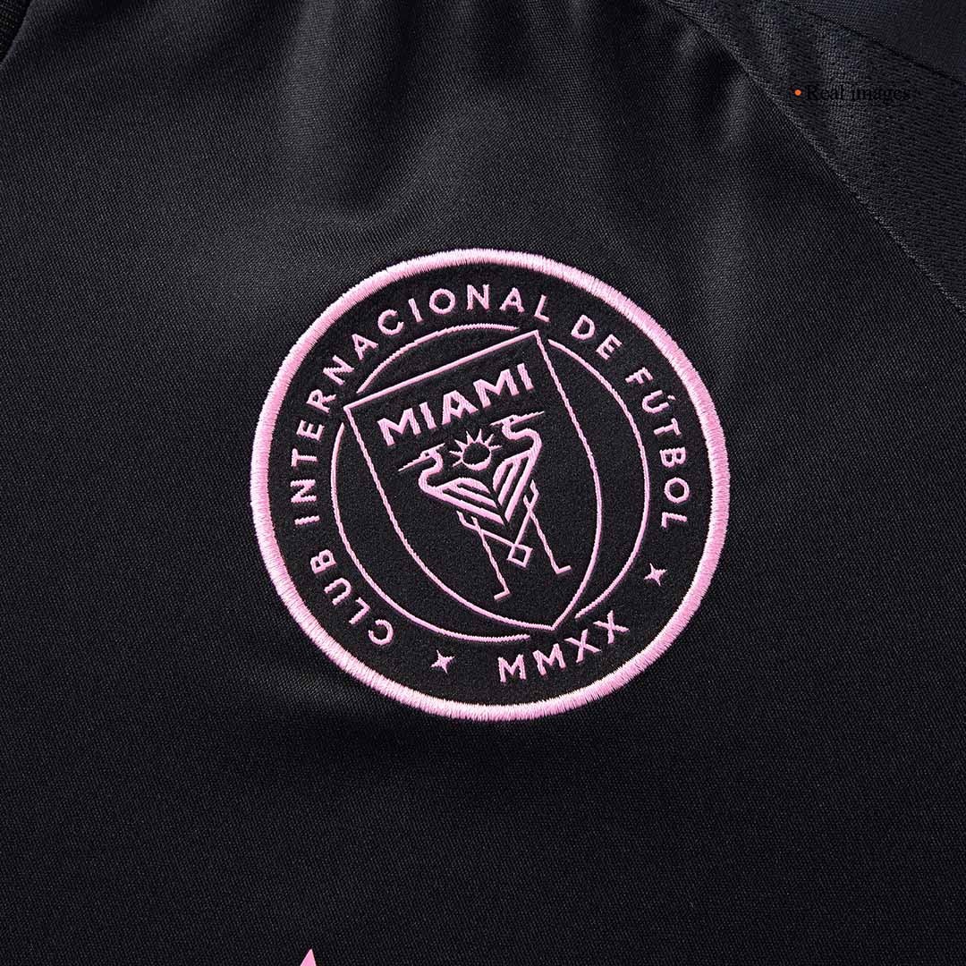 Inter Miami Away Football Shirt Kit(Jersey+Shorts) 2025 Black&Gray