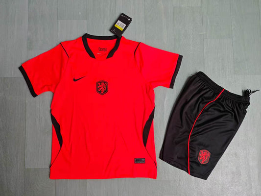 KIDS Netherlands  World Cup Home Kit – Red/Black