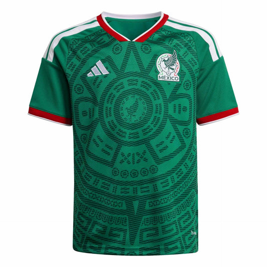 adidas 2026 Mexico Youth Stadium Home Soccer Jersey