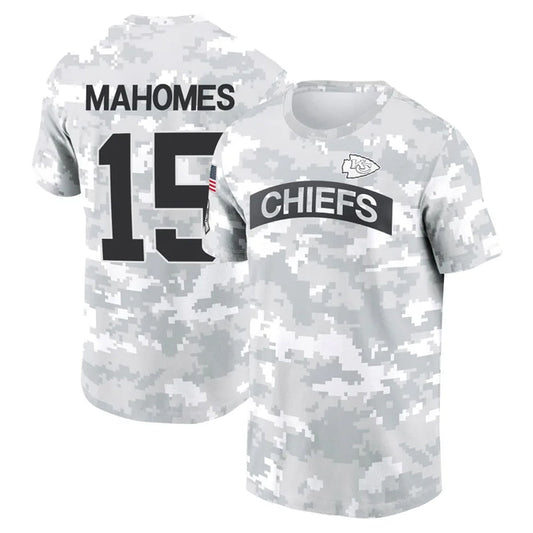 KC.Chiefs #15 Patrick Mahomes Player Salute to Service Hoodies & T-Shirts Football Jerseys