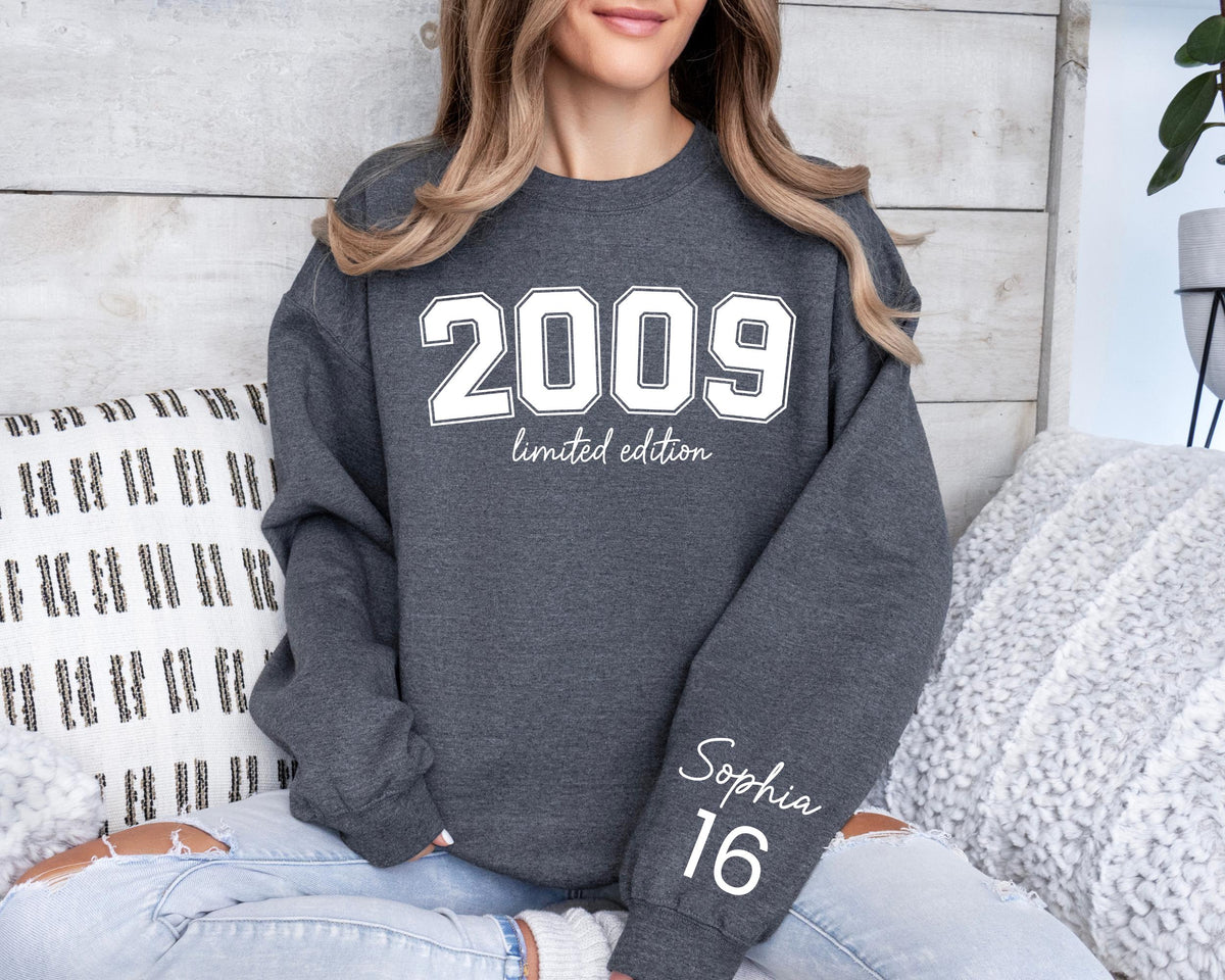 Custom Sweet Sixteen Hoodie: Personalized 16th Birthday Gift