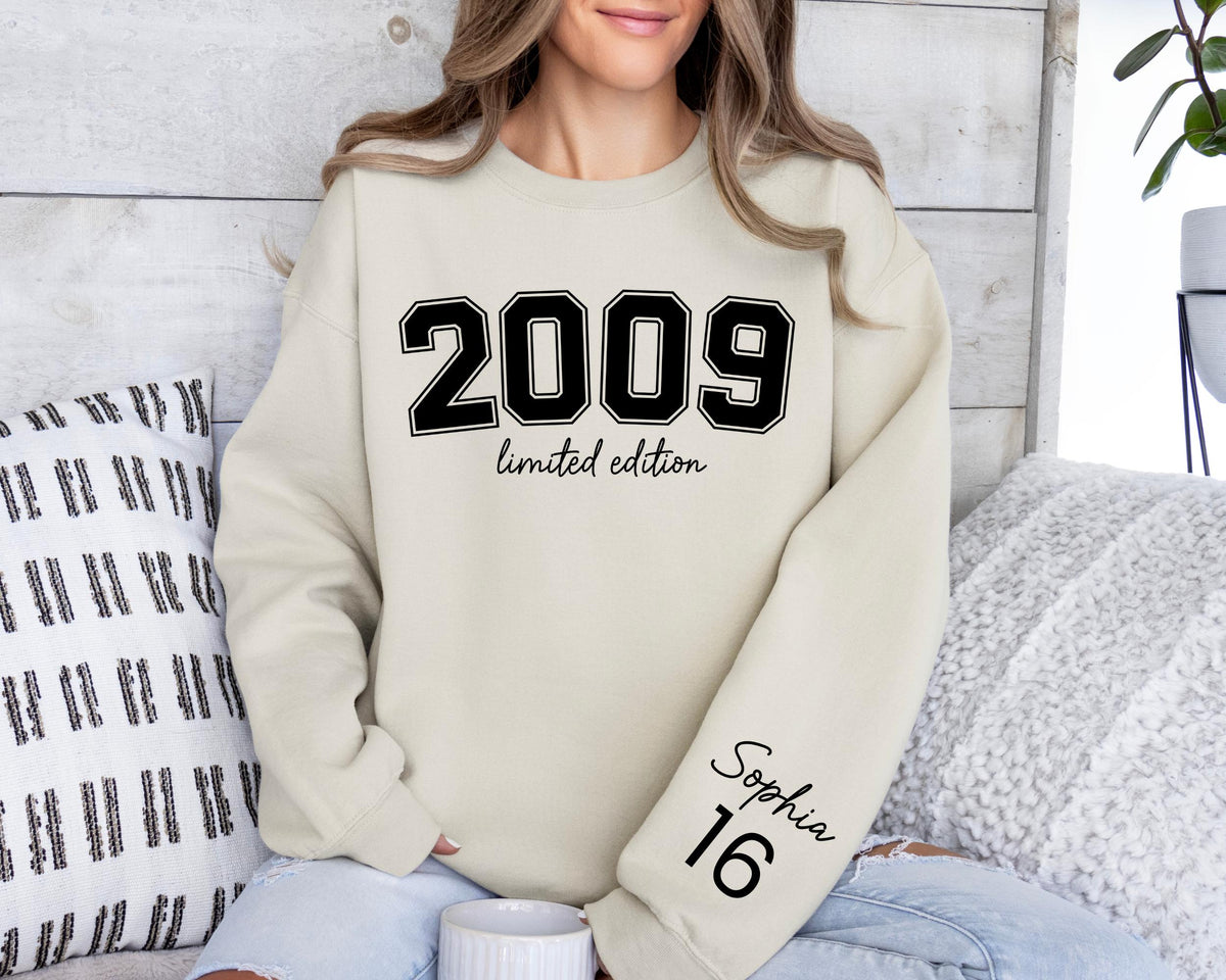 Custom Sweet Sixteen Hoodie: Personalized 16th Birthday Gift