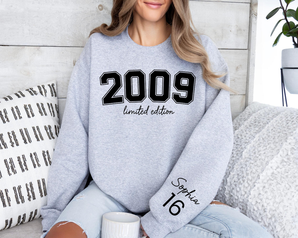 Custom Sweet Sixteen Hoodie: Personalized 16th Birthday Gift