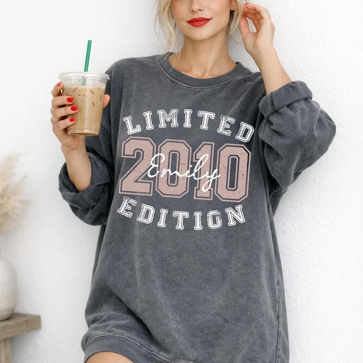 Personalized 16th Birthday Sweatshirt, Limited Edition 2010 Birthday Shirt, Retro 16th Birthday Shirt, Birthday Gift for Daughter, 16 Tee
