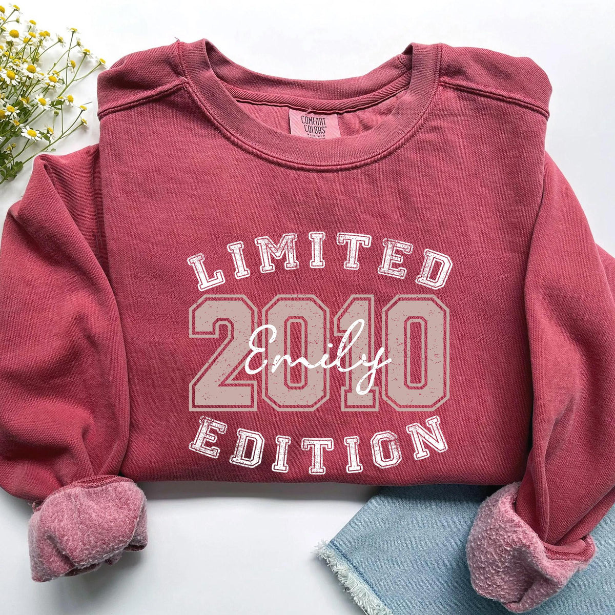 Personalized 16th Birthday Sweatshirt, Limited Edition 2010 Birthday Shirt, Retro 16th Birthday Shirt, Birthday Gift for Daughter, 16 Tee