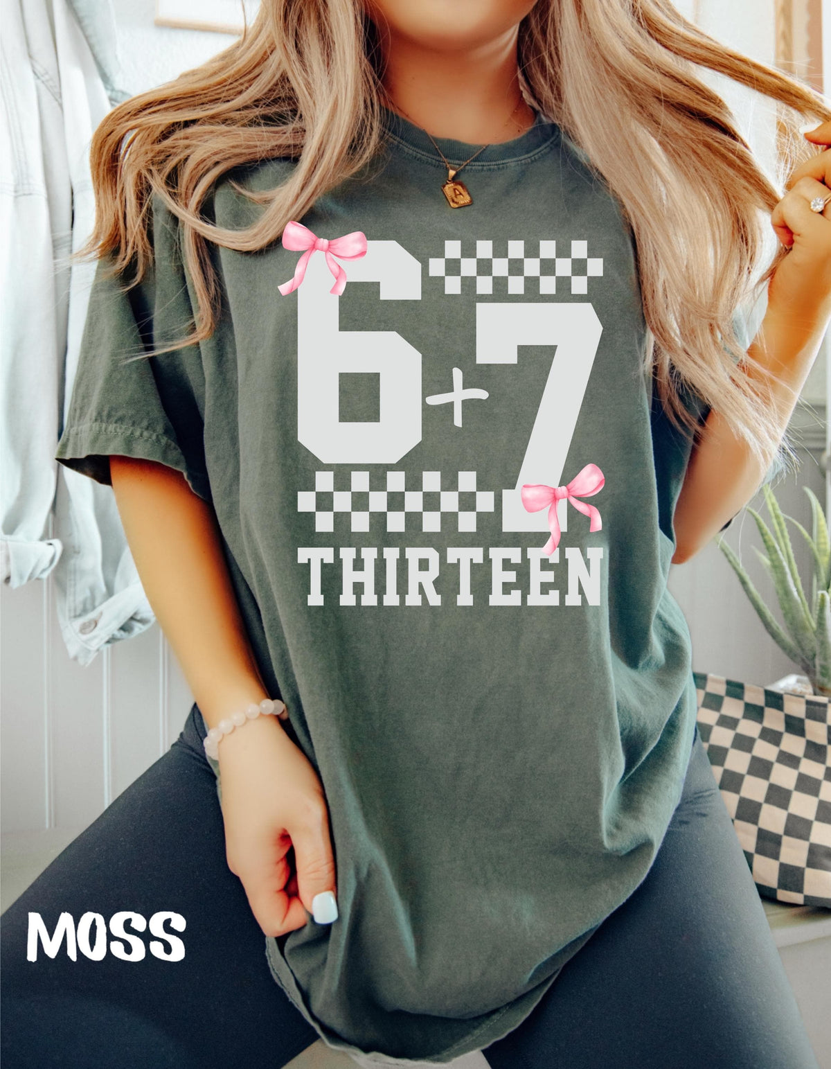 Funny 13th B-day Shirt for Boy Girl, Viral 67 Meme Birthday Tee, Thirteenth Milestone Celebration Gift, Comfort Colors Happy 13th Bday Shirt