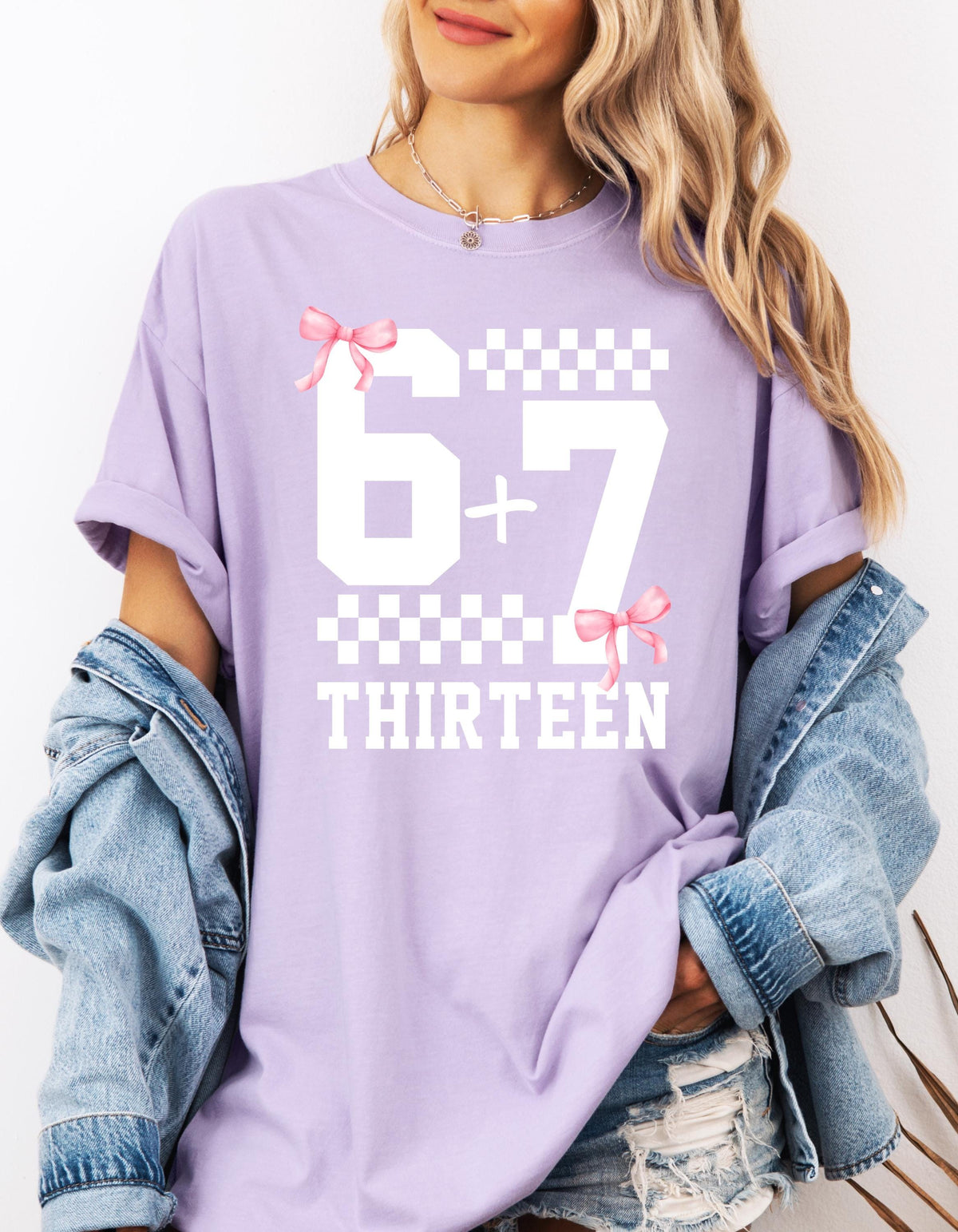 Funny 13th B-day Shirt for Boy Girl, Viral 67 Meme Birthday Tee, Thirteenth Milestone Celebration Gift, Comfort Colors Happy 13th Bday Shirt