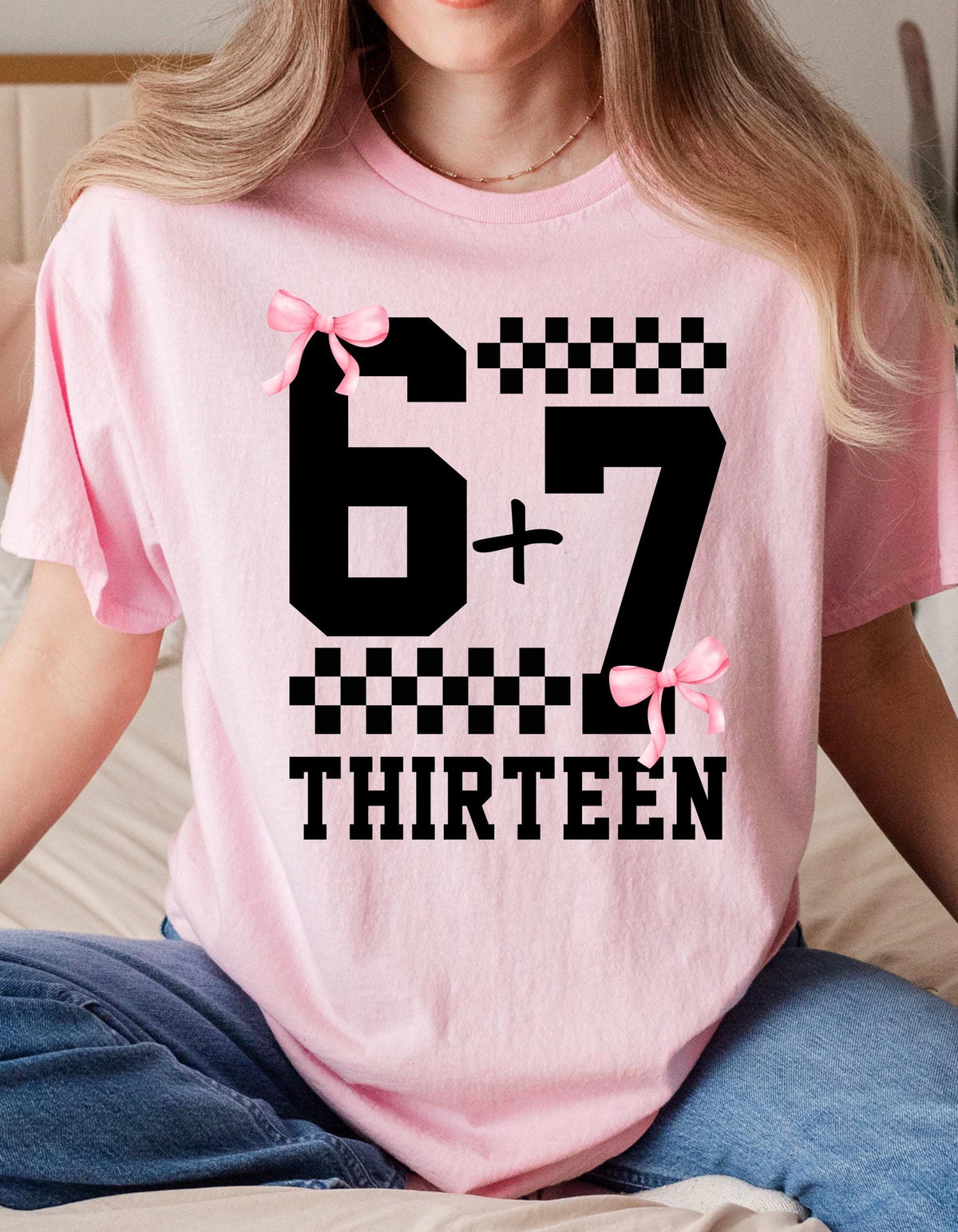 Funny 13th B-day Shirt for Boy Girl, Viral 67 Meme Birthday Tee, Thirteenth Milestone Celebration Gift, Comfort Colors Happy 13th Bday Shirt