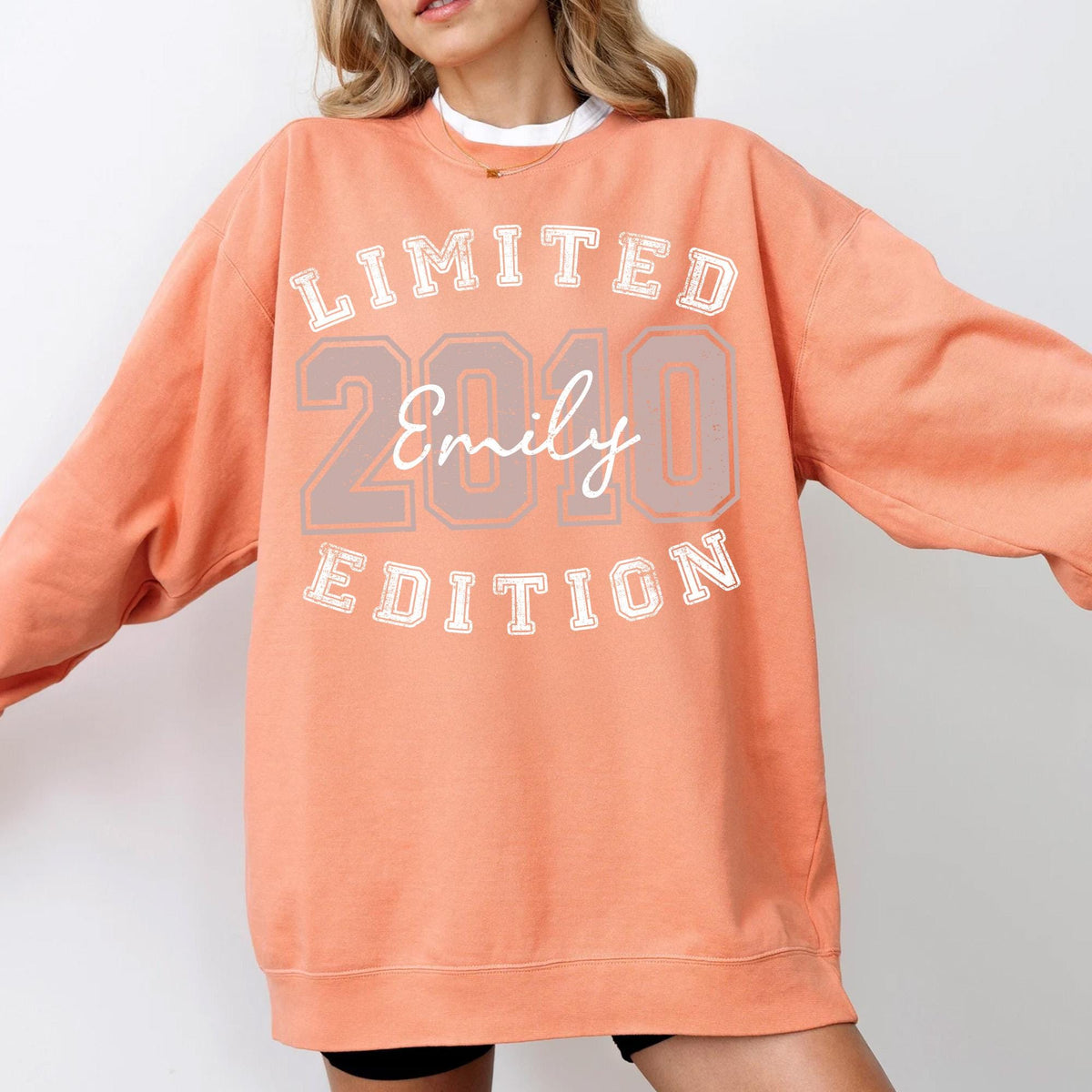 Personalized 16th Birthday Sweatshirt, Limited Edition 2010 Birthday Shirt, Retro 16th Birthday Shirt, Birthday Gift for Daughter, 16 Tee