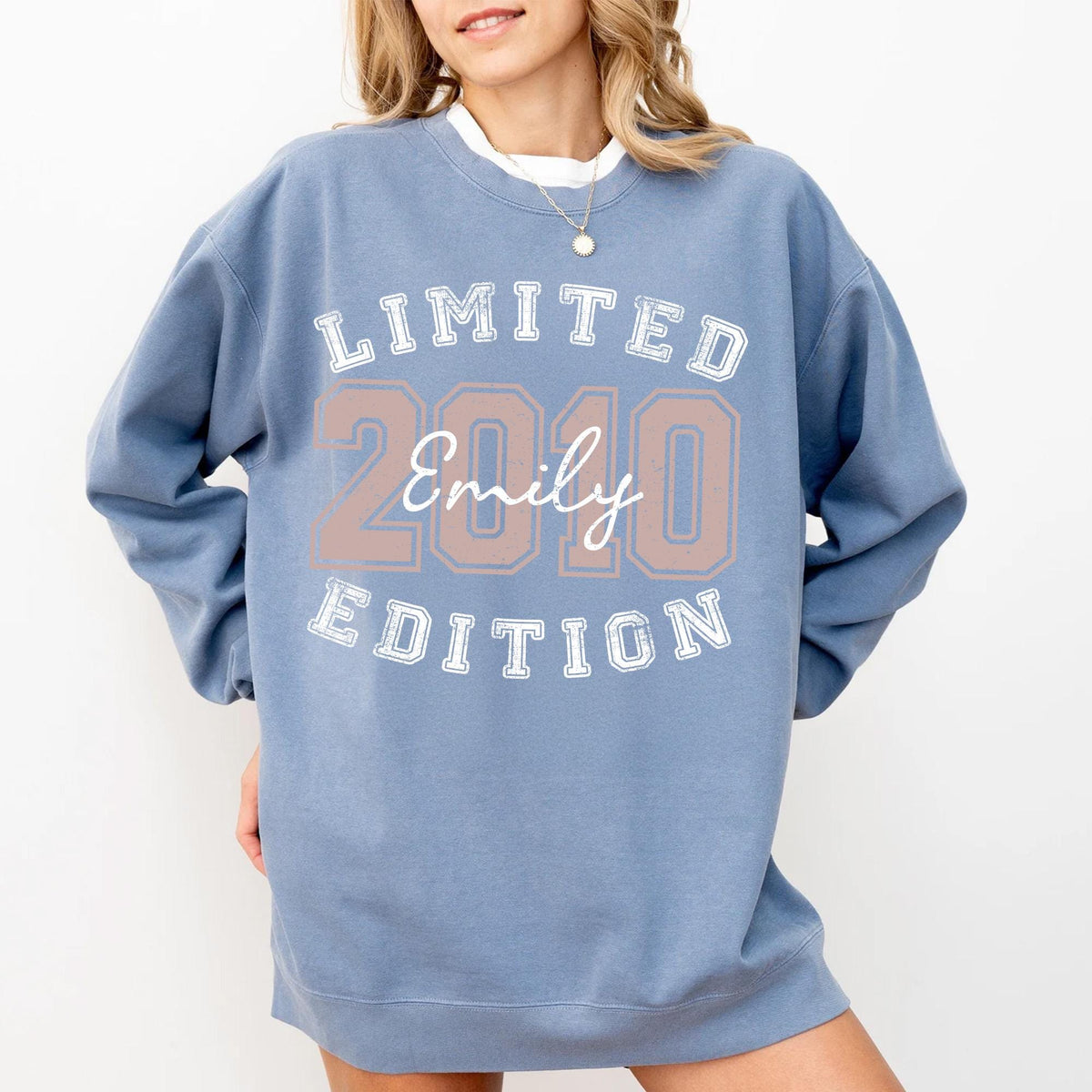 Personalized 16th Birthday Sweatshirt, Limited Edition 2010 Birthday Shirt, Retro 16th Birthday Shirt, Birthday Gift for Daughter, 16 Tee