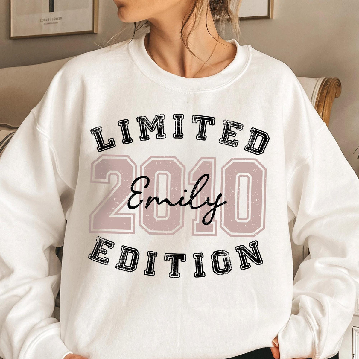 Personalized 16th Birthday Sweatshirt, Limited Edition 2010 Birthday Shirt, Retro 16th Birthday Shirt, Birthday Gift for Daughter, 16 Tee