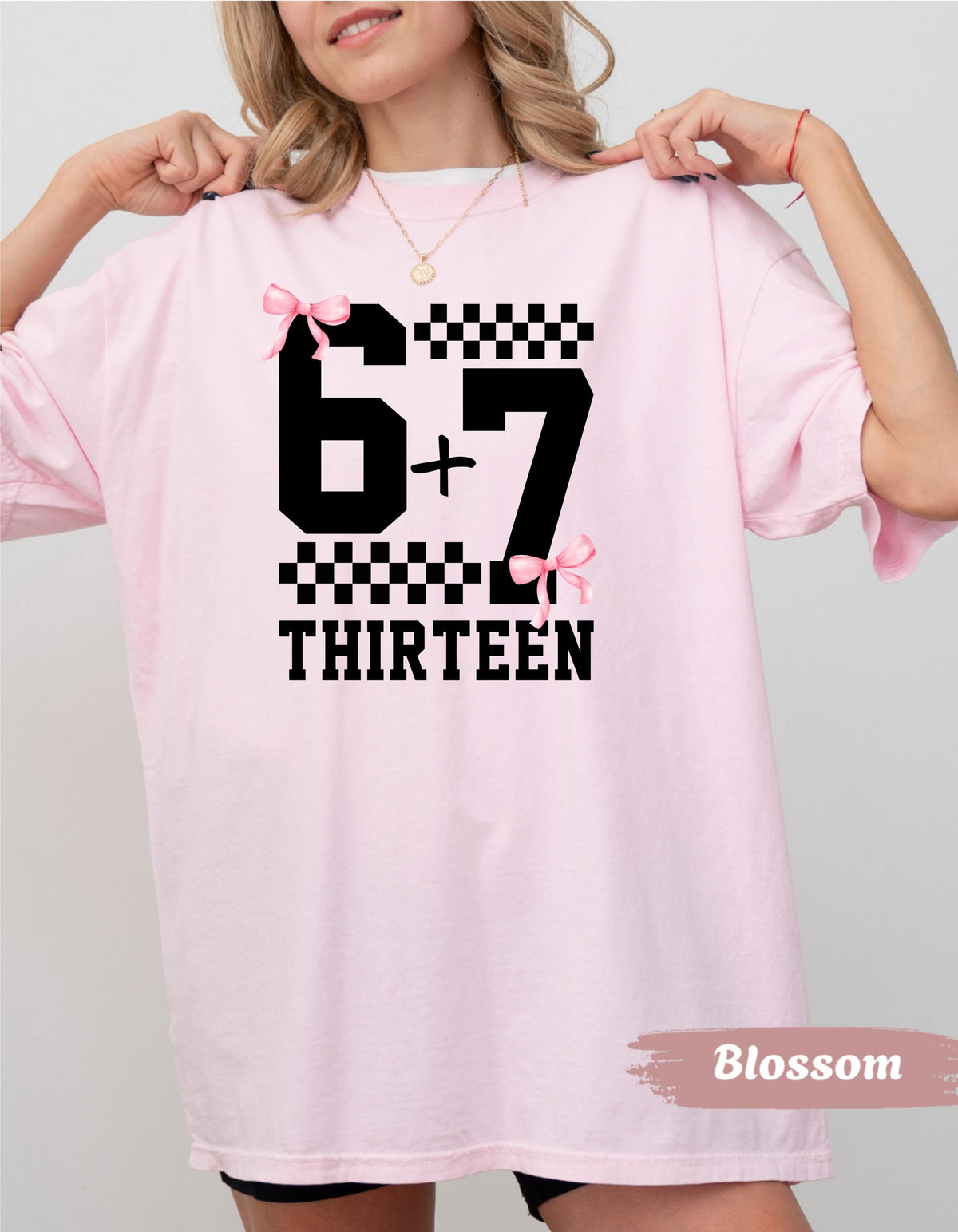 Funny 13th B-day Shirt for Boy Girl, Viral 67 Meme Birthday Tee, Thirteenth Milestone Celebration Gift, Comfort Colors Happy 13th Bday Shirt
