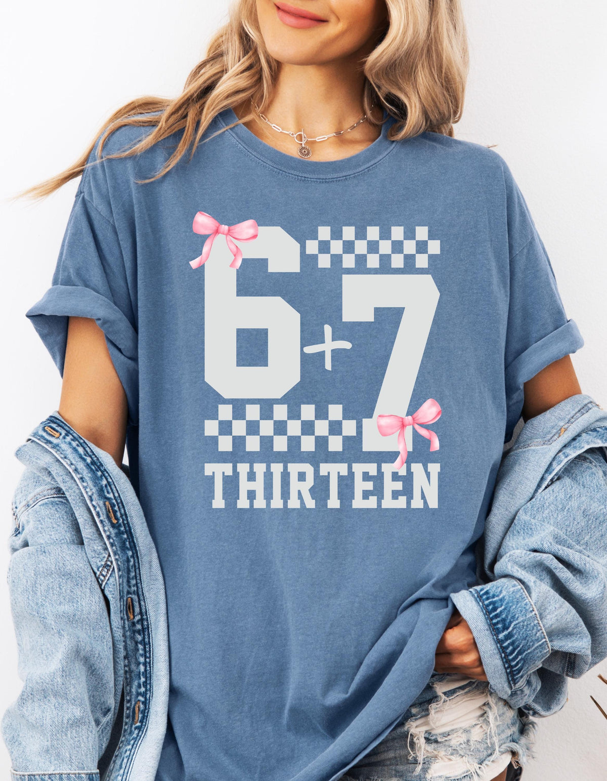 Funny 13th B-day Shirt for Boy Girl, Viral 67 Meme Birthday Tee, Thirteenth Milestone Celebration Gift, Comfort Colors Happy 13th Bday Shirt