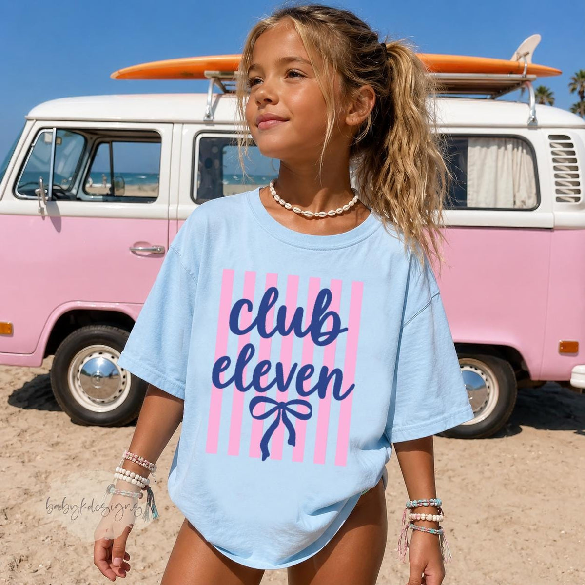 10th Birthday Shirt, Birthday Gift for Girls, Double Digits, Summer Coastal Birthday TShirt, Club Ten Beach Tee, 11th, 12th, 8th, 7th, 16th